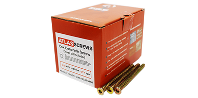 112x7.5mm Atlas Concrete Screws (100)