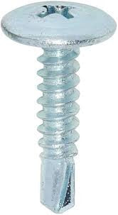 4.2 x 19 - Metal Construction Sheet & Framing Screws - PH - Wafer - Self-Drilling - Zinc - Box of 1000