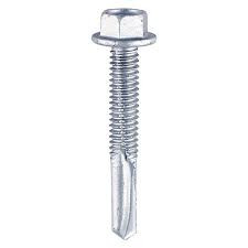 5.5 x 32 - Metal Construction Light Section Screws - Hex - EPDM Washer - Self-Drilling - Zinc - Bag of 100