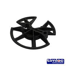 65mm Dia - Insulation Retaining Discs - Black - Bag