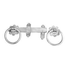 6" - Ring Gate Latch - Plain - Zinc