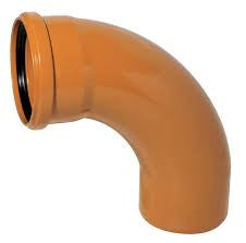 90 DEG SINGLE SOCKET SWEPT BEND 110MM