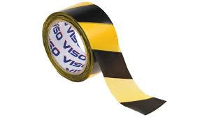 Barrier Tape Black & Yellow 100m