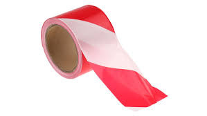 Barrier Tape Red & White 100m