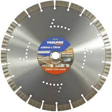 Diamond Blade 15mm Turbo Segment - General Purpose - 300/20mm
