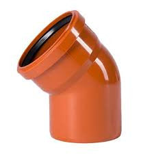 Drainage single socket 45deg bend