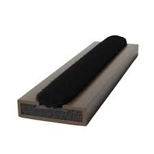 Fire and Smoke Intumescent Strip Brush 15mm x 4mm BROWN-2.1M