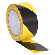 Hazard Tape - Yellow & Black 33m x 50mm