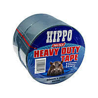 Hippo Silver Cloth Tape 50x50