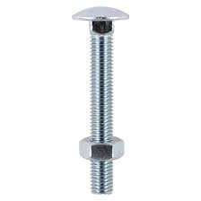 M12 x 75 - Carriage Bolts & Hex Nuts - Zinc - Box of 25