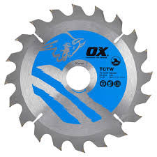 OX TCT Wood Cutting Circular Saw Blade 190/30mm, 20T