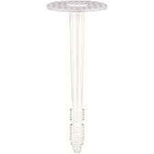 Plastic Insulation Fixings M8 x 110mm- White (100) — Raptor Building ...