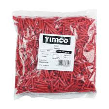 Premium Plastic Plug RED (1000 Bag)