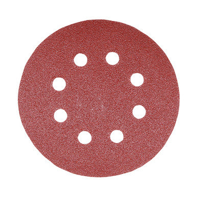Random Orbital Sanding Discs - Mixed - Red 125mm (P80/P120/P180)