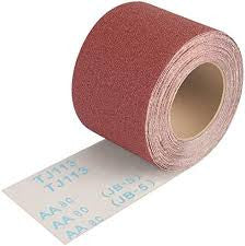 Sandpaper Roll - 80 Grit - Red 115mm x 10m