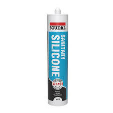 Soudal White Sanitary Silicone – Professional Grade Anti-Mildew Sealant for Sanitary Applications