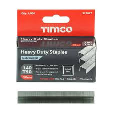 Staples Heavy Duty Chisel Point Galv 12mm (1000 Pcs)