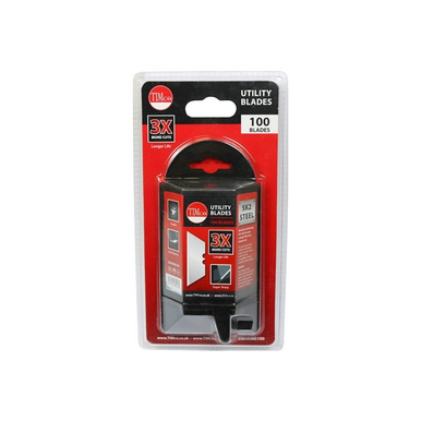 Timco Utility Knife Blades 60 x 19 x 0.6 (100 Pack)