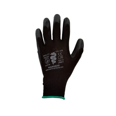 Warrior Black Seamless Glove SZ9