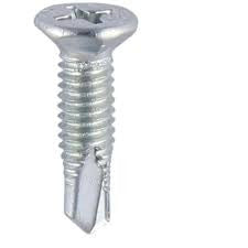 Window Fabrication Screws - Countersunk - PH - Self-Tapping - Self-Drilling Point - Zinc 4.8 x 38