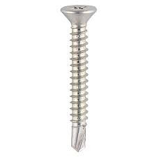 Window Fabrication Screws - Countersunk - PH - Self-Tapping - Self-Drilling Point - Zinc 4.8 x 60