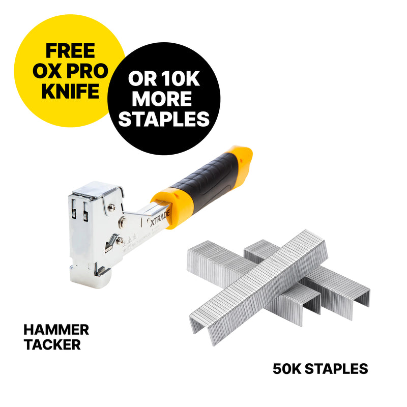 Hammer Tacker + 50k Staples